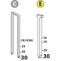 NOVUS hřebík typ E a 1000 ks č. J / 16 • Vtools.cz