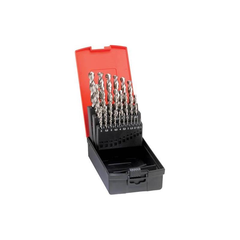 Sada spirálových vrtáků D338VA HSS Co5 1,0 - 13,0 mm prázdná • Vtools.cz