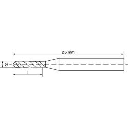 Vrták monolitní mikro DIN 1899 - A HSSE 0,90 mm Format • Vtools.cz
