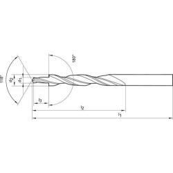 Vícefázový stupňovitý vrták DIN 8376 HSS M 10 180 stupňů Format • Vtools.cz