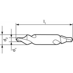 Středicí vrták D333 - R HSS 4,00 mm broušený Format • Vtools.cz