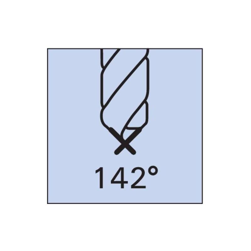 NC navrtávák DIN 6535 - HB VHM TIALN 142 stupňů, 10,00 mm broušený Format • Vtools.cz