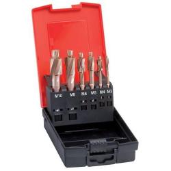 Sada Záhlubník plochý 180° D373 HSS M3 - M10 F Format • Vtools.cz