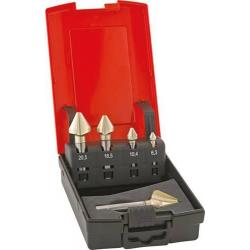 Format GT Sada Záhlubník HSSE DIN334 6,3-20 60 stupňů, tvar C, 3 plochá stopka • Vtools.cz