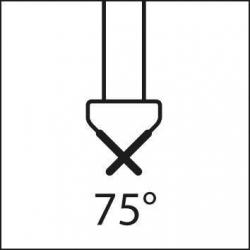 Kuželový záhlubník HSS 75 stupňů 6,3 mm Format • Vtools.cz