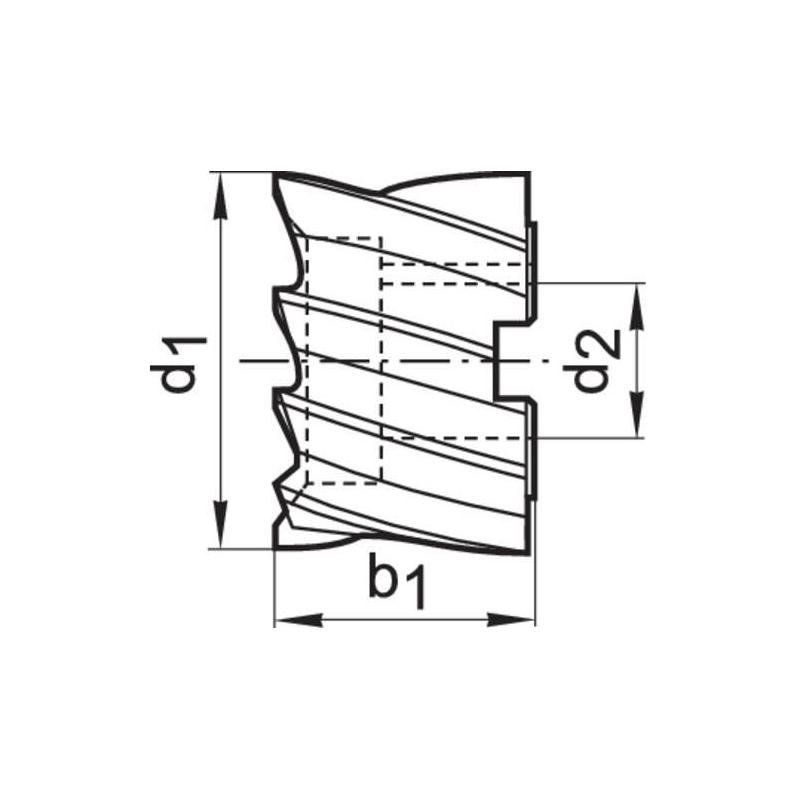 Fréza čelní stopková D1880 HSSE 40 x 32 W Format • Vtools.cz