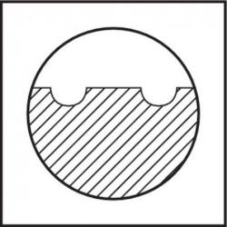 Fréza čelní stopková D1880 HSSE 100 x 50 NF Format • Vtools.cz