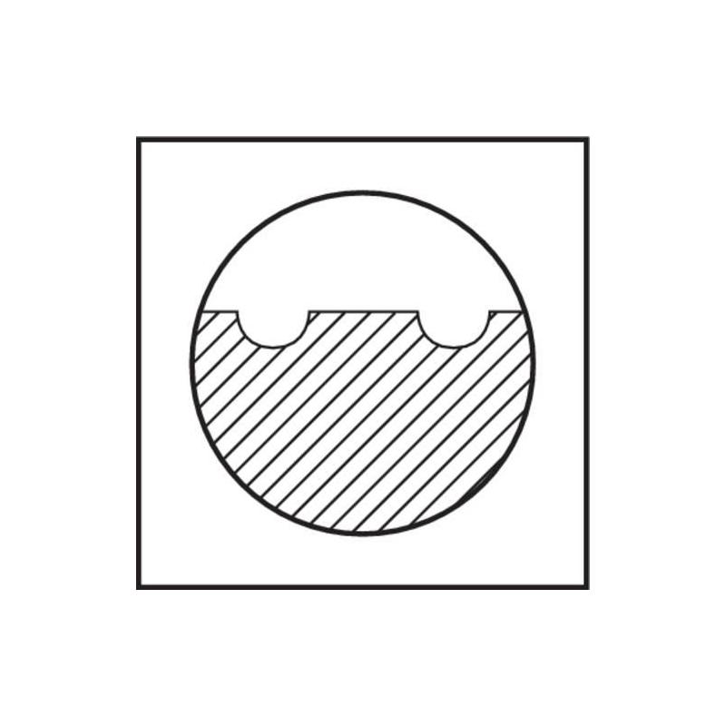 Fréza čelní stopková D1880 HSSE 100 x 50 NF Format • Vtools.cz