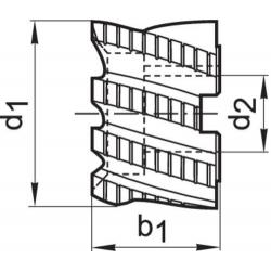 Fréza čelní stopková D1880 HSSE 100 x 50 NR Format • Vtools.cz