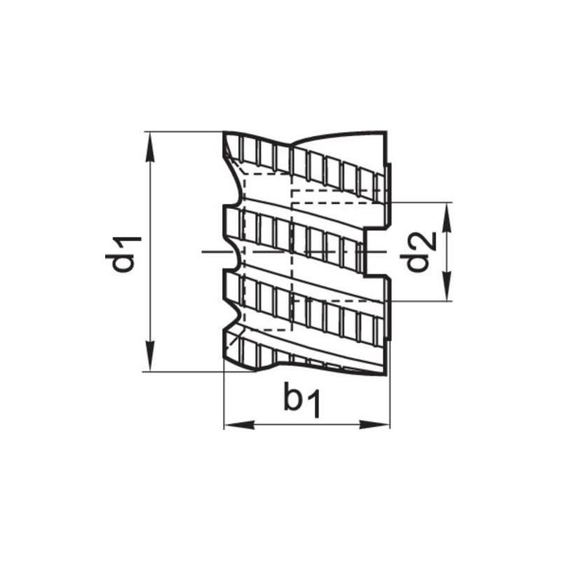 Fréza čelní stopková D1880 HSSE TiCN 40 x 32 NR Format • Vtools.cz