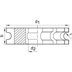 Fréza půlkruhová vydutá nástrčná D855 HSS 100 x 36 mm R 10 Format • Vtools.cz