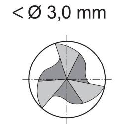 Fréza drážkovací HSSE D327K tříbřitá 3,00 mm Format • Vtools.cz