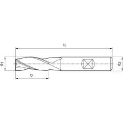 Fréza drážkovací HSSE-PM D844K TiAlN 11,00 mm Format • Vtools.cz