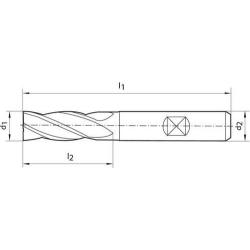 Fréza monolitní tvrdokovová D844K 30,00 mm Format • Vtools.cz