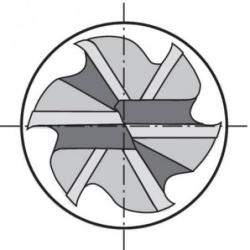 Fréza monolitní tvrdokovová D844K TiALN 25,00 mm Format • Vtools.cz