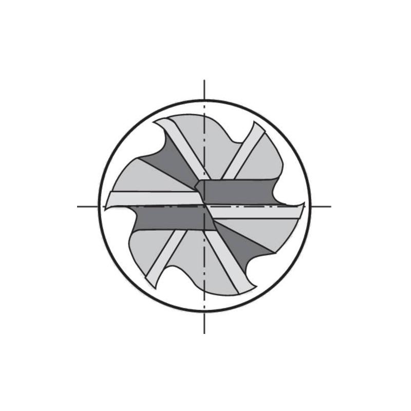 Fréza monolitní tvrdokovová D844K TiALN 25,00 mm Format • Vtools.cz