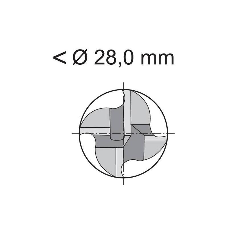 Fréza monolitní tvrdokovová D844L 25,00 mm Format • Vtools.cz