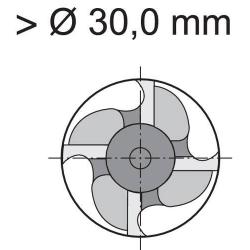 Fréza monolitní tvrdokovová D844L 30,00 mm N Format • Vtools.cz