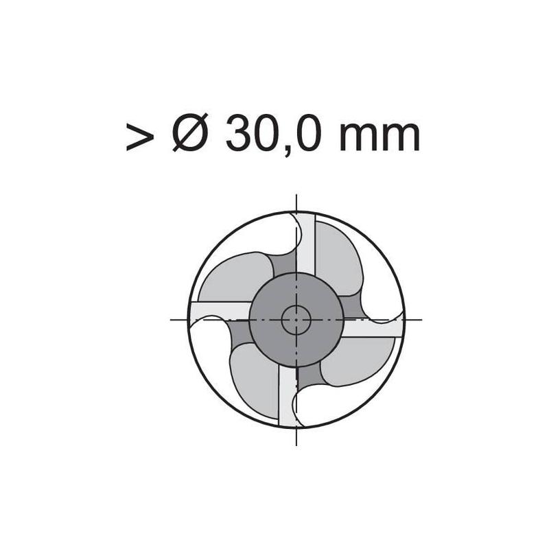 Fréza monolitní tvrdokovová D844L 30,00 mm N Format • Vtools.cz