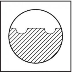 Fréza monolitní tvrdokovová D844L 12,00 mm NF Format • Vtools.cz