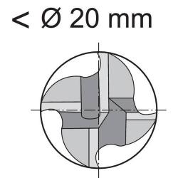 Fréza monolitní tvrdokovová D844K TiAlN 9,0 mm NR Format • Vtools.cz