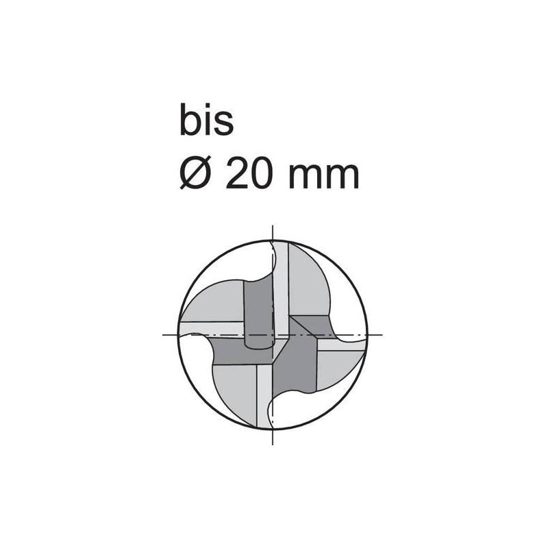 Fréza monolitní tvrdokovová D844L 18,0 mm NR Format • Vtools.cz