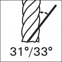 Fréza monolitní tvrdokovová UNI Basic Mill 10 mm, Z4, HB,AlTiN Haimer • Vtools.cz