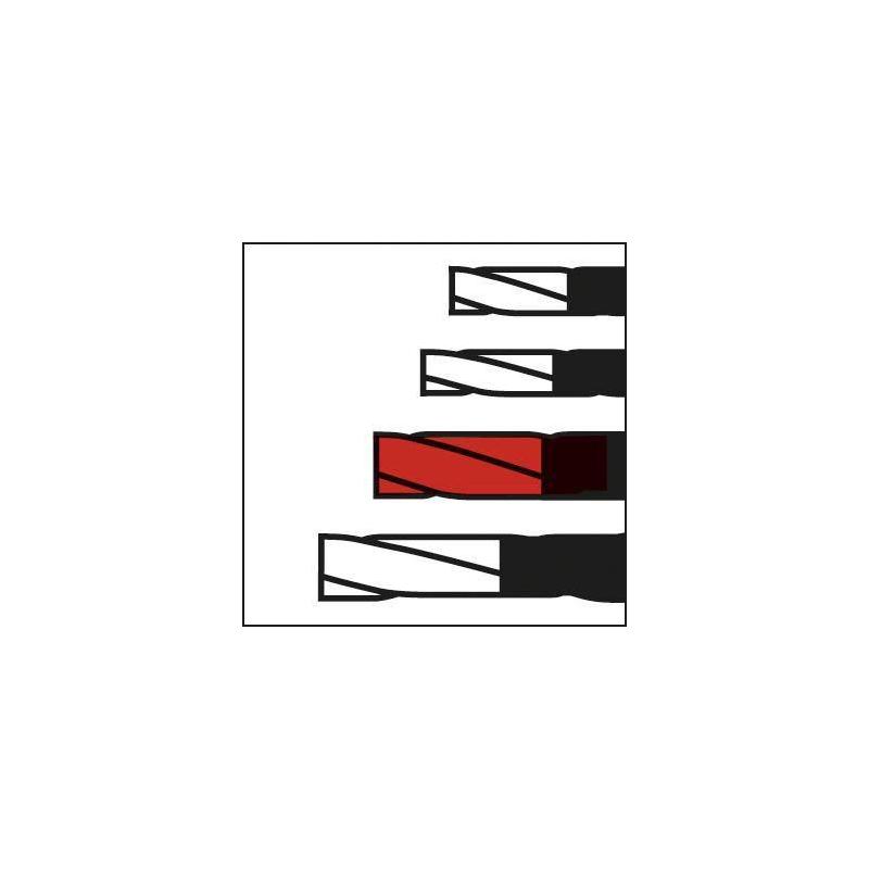 Fréza monolitní tvrdokovová UNI Basic Mill 18 mm, Z4, HB,AlTiN Haimer • Vtools.cz