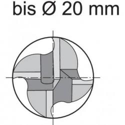 Fréza monolitní tvrdokovová D844K TiAlN 8,0 mm HR Format • Vtools.cz