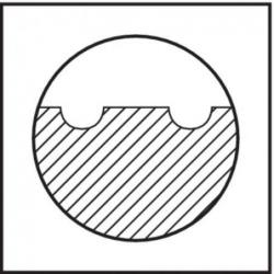 Fréza monolitní tvrdokovová Fire 6527 6,0 mm Z4 NF Gühring • Vtools.cz