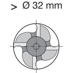 Fréza monolitní tvrdokovová D844L 12,0 mm HR Format • Vtools.cz