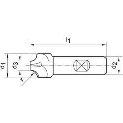 Konkávní fréza D6518 - B HSSE 12,0 mm Format • Vtools.cz