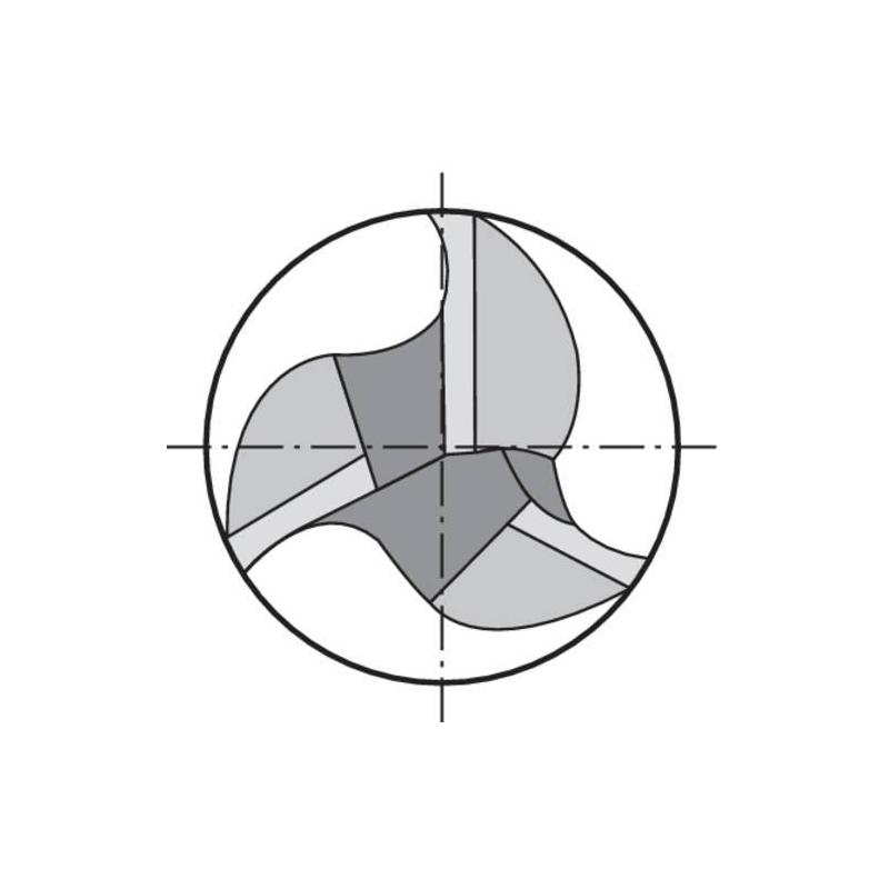 Fréza monolitní tvrdokovová D6127K TiAlN 3,5 mm HA Z 3 Gühring • Vtools.cz