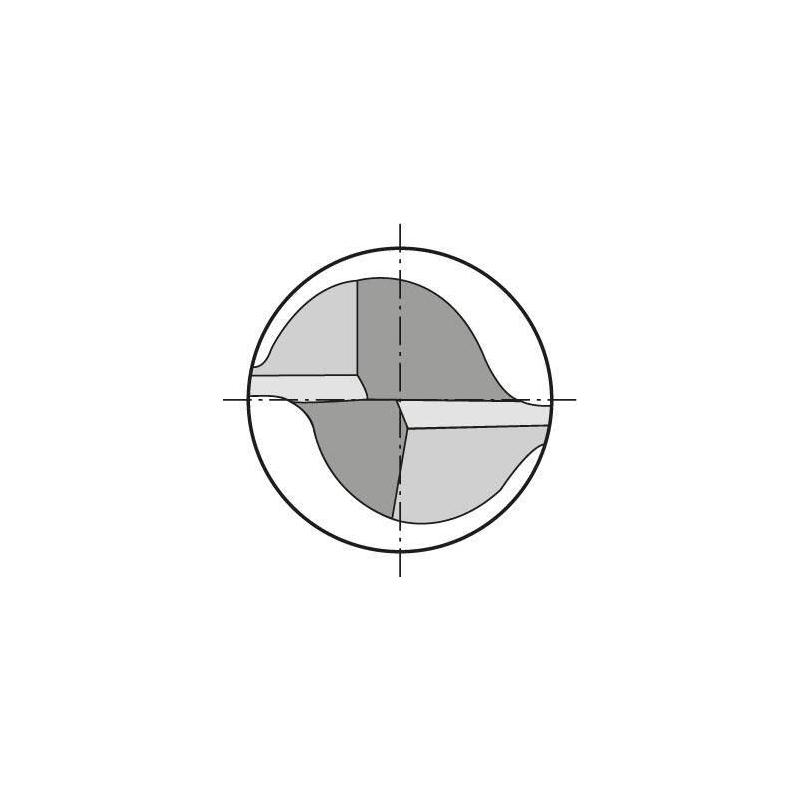 Fréza monolitní tvrdokovová D6127L TiAlN 9,7 mm HA Z 2 Format • Vtools.cz