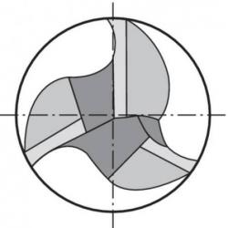 Fréza monolitní tvrdokovová D6127L TiAlN 3,0 mm HB Z 3 Format • Vtools.cz
