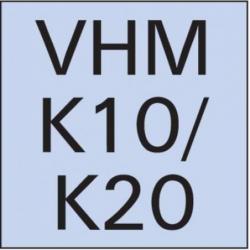 Víceúčelová Fréza monolitní tvrdokovová WN 10,0 mm E. K. HB Z 3 Format • Vtools.cz