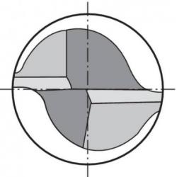 Fréza monolitní tvrdokovová WN 6,0 mm extra dlouhá HB Z 2 Format • Vtools.cz