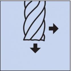 Fréza monolitní tvrdokovová WN 8,0 mm extra dlouhá HB Z 3 Format • Vtools.cz