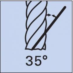 Fréza monolitní tvrdokovová D6527K WN TiAlN 20,0 mm D20 mm HB Z4 Format • Vtools.cz