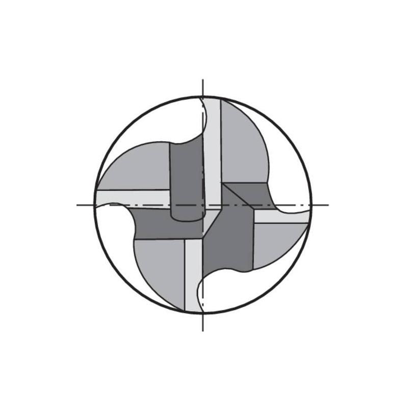 Fréza monolitní tvrdokovová D6527L TiAlN 12,0 mm Z 4 HR Format • Vtools.cz