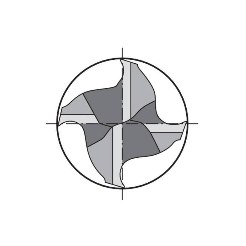 Hrubovací Fréza monolitní tvrdokovová WN TiALN 10,0 mm HB Z 4 HR Format • Vtools.cz