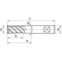 Format hrubovací fréza WN LR x HB VHM HR Z4 6,0 mm TiAlN • Vtools.cz