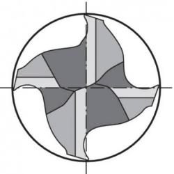 Format hrubovací fréza WN LR x HB VHM HR Z4 6,0 mm TiAlN • Vtools.cz