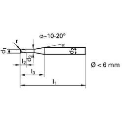 Fréza z tvrdokovu Torus D6527N FIRE 3,0 / 0,50 mm L Gühring • Vtools.cz