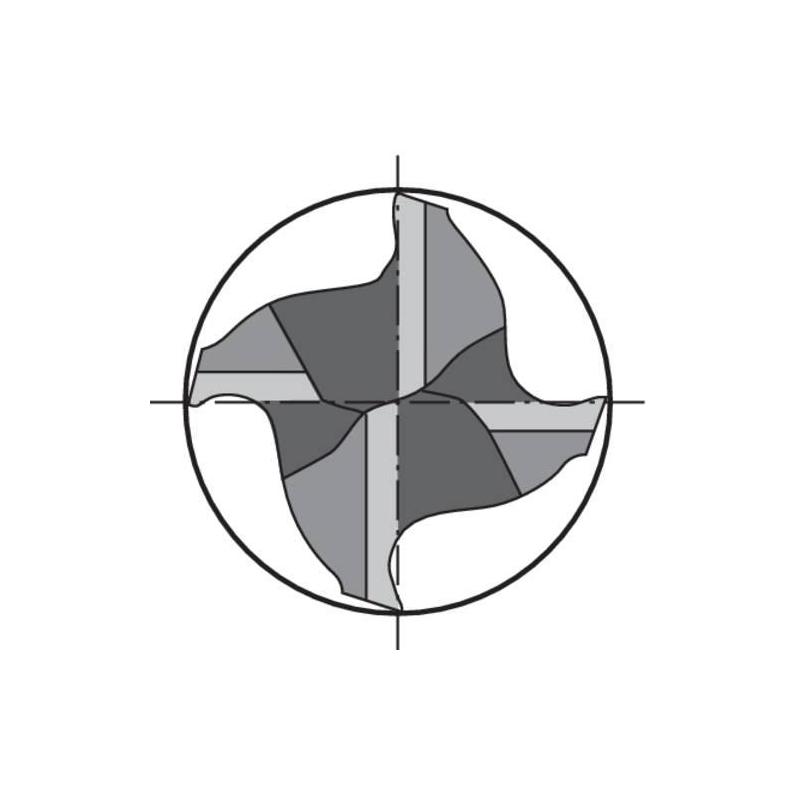 Fréza z plného karbidu D6527N FIRE 10,0 / 1,50 mm L Gühring • Vtools.cz