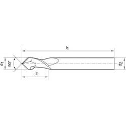 Fréza multifunkční VHM 6,0 mm 90 stupňů Format • Vtools.cz
