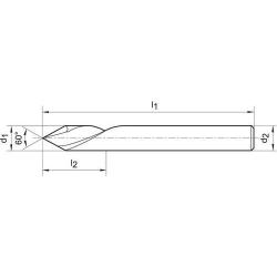 Fréza gravírovací monolitní tvrdokovová WN 4,0 mm 60G Format • Vtools.cz