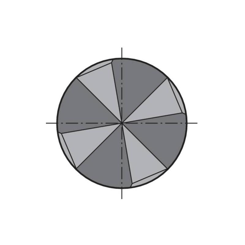 Odjehlovací fréza NC D6527 VHM 8,0 mm 120G Format • Vtools.cz