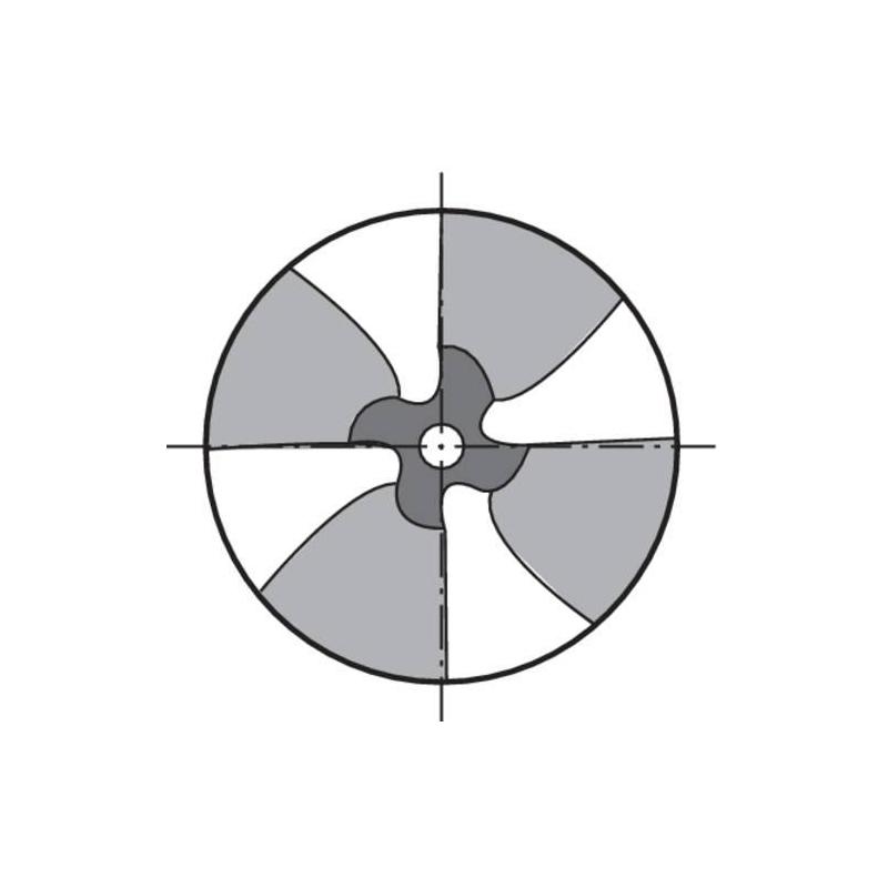 Čtvrtkruhová konkávní fréza z tvrdokovu TIALN R 0,5 mm Format • Vtools.cz