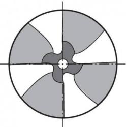 Čtvrtkruhová konkávní fréza z tvrdokovu TIALN R 4,0 mm Format • Vtools.cz